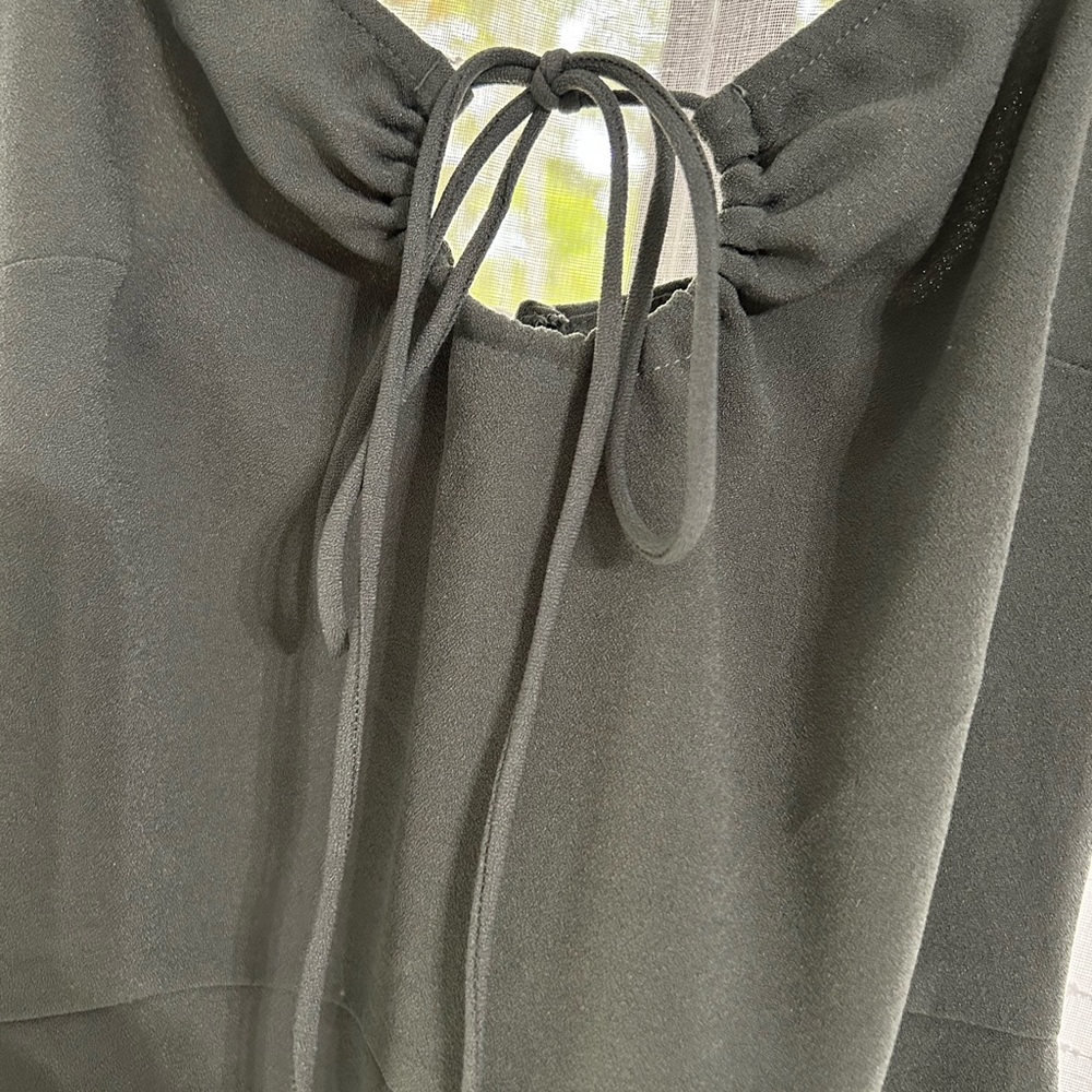 Abercrombie & Fitch Olive Green Spaghetti Strap Dress